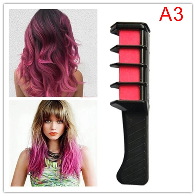 Hot Sale 1PC Disposable Temporary Dye Stick Mini Hair Dye Comb Hair Dye Chalk Make Up Hair Dye Brush