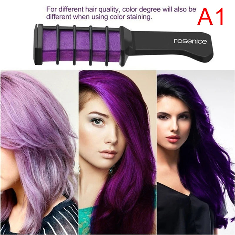 Hot Sale 1PC Disposable Temporary Dye Stick Mini Hair Dye Comb Hair Dye Chalk Make Up Hair Dye Brush