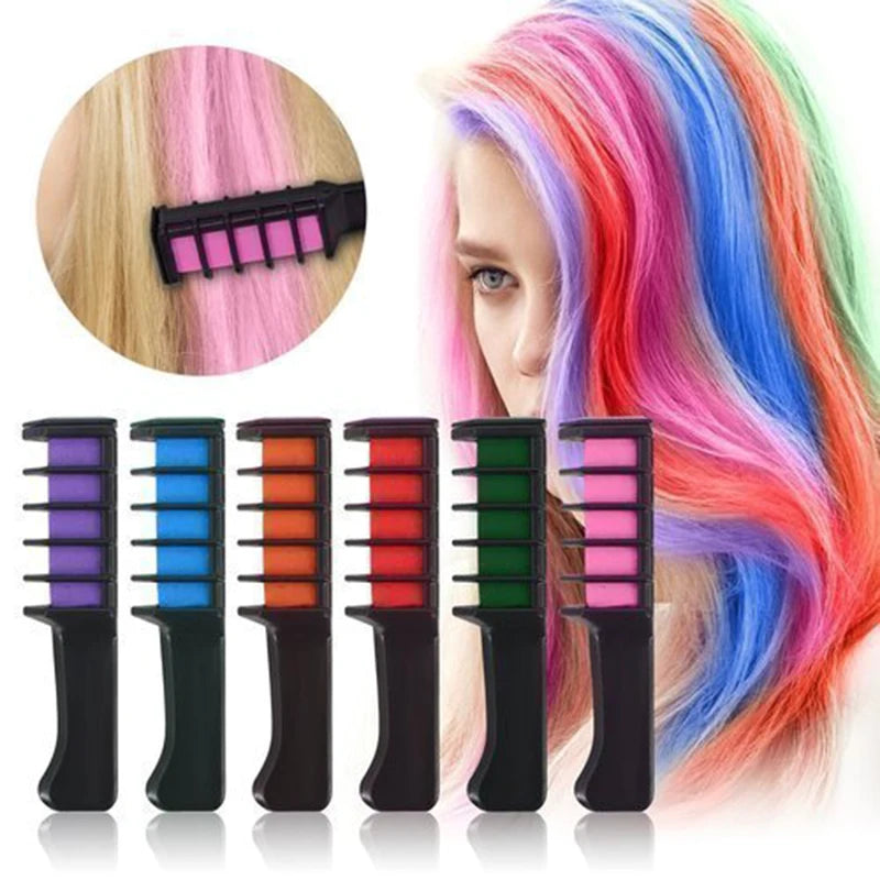 Hot Sale 1PC Disposable Temporary Dye Stick Mini Hair Dye Comb Hair Dye Chalk Make Up Hair Dye Brush