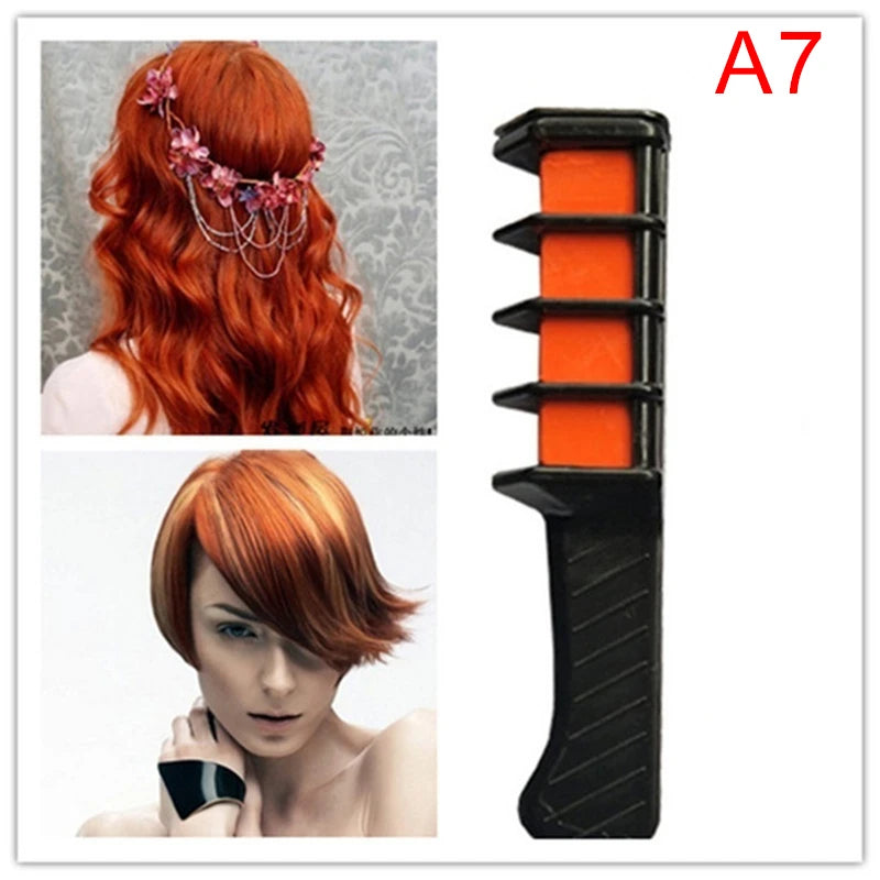 Hot Sale 1PC Disposable Temporary Dye Stick Mini Hair Dye Comb Hair Dye Chalk Make Up Hair Dye Brush