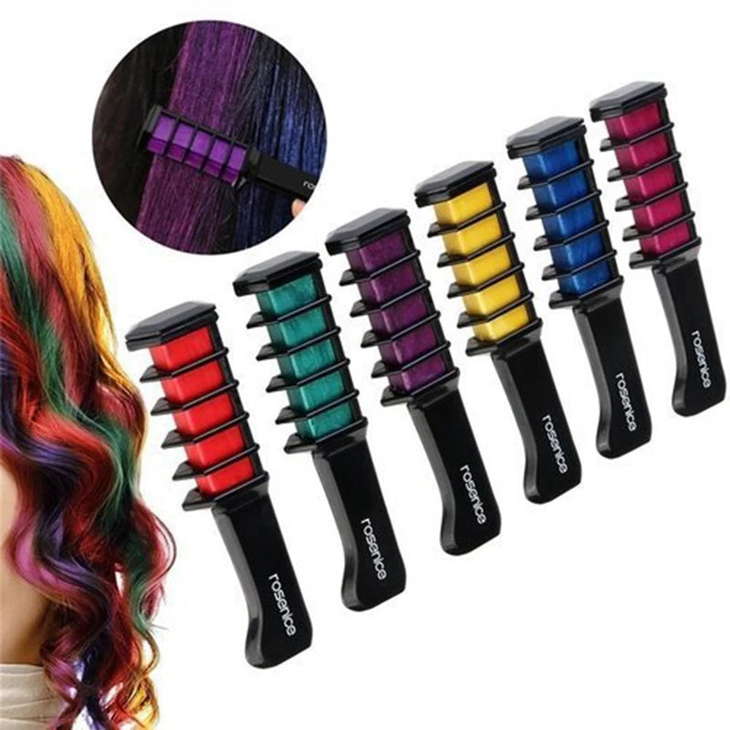 Hot Sale 1PC Disposable Temporary Dye Stick Mini Hair Dye Comb Hair Dye Chalk Make Up Hair Dye Brush