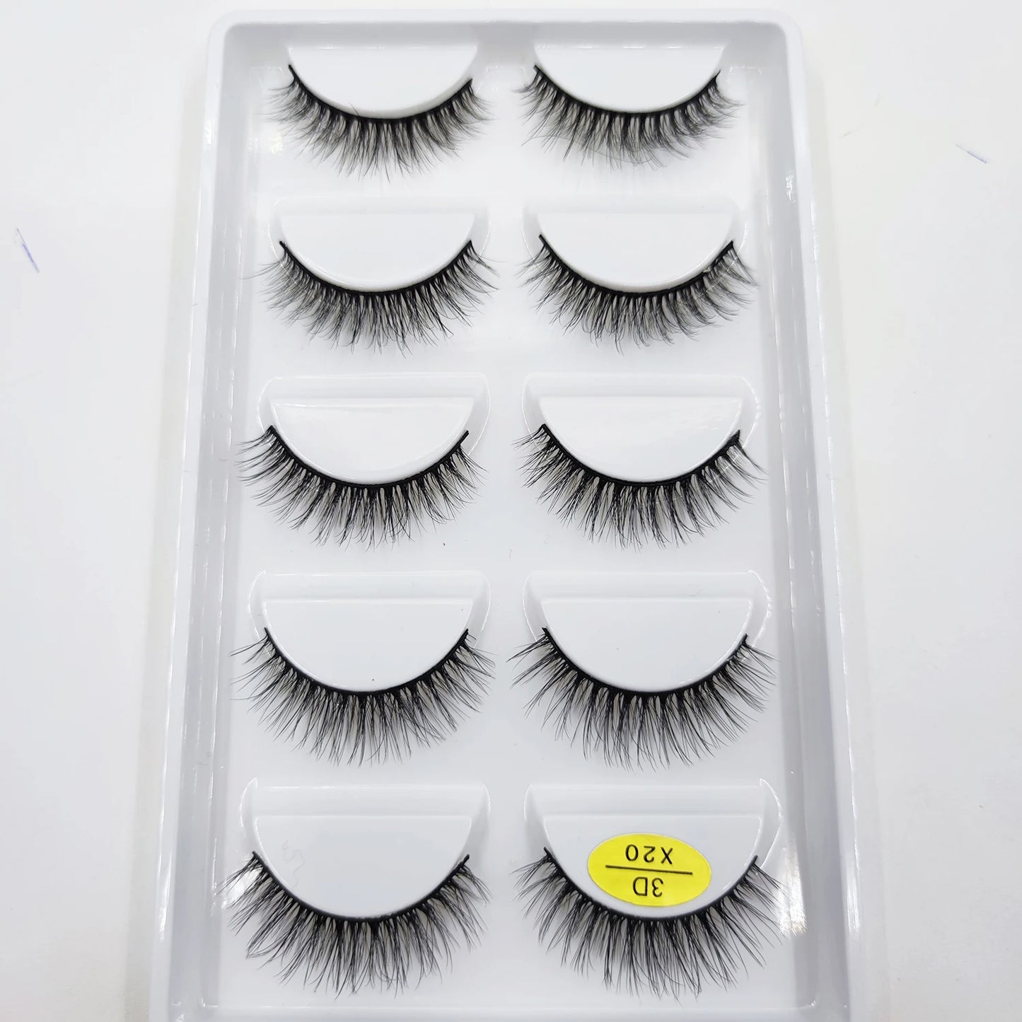 NEW Eyelash 3D Natural Mink False Eyelashes Makeup Fake Eye Lashes Faux Cilios Make Up Beauty Tools 5 Pairs