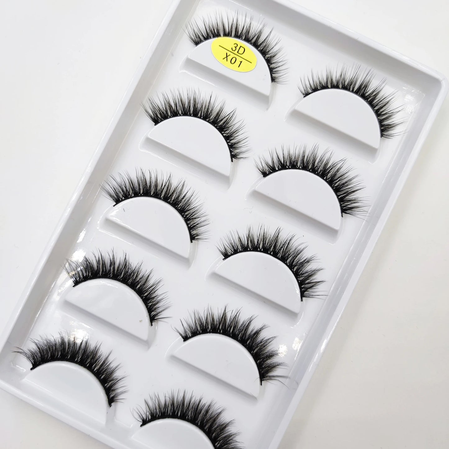 NEW Eyelash 3D Natural Mink False Eyelashes Makeup Fake Eye Lashes Faux Cilios Make Up Beauty Tools 5 Pairs