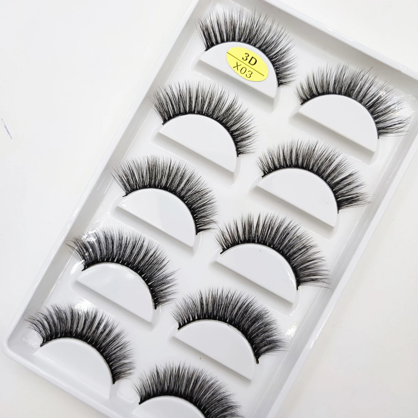 NEW Eyelash 3D Natural Mink False Eyelashes Makeup Fake Eye Lashes Faux Cilios Make Up Beauty Tools 5 Pairs