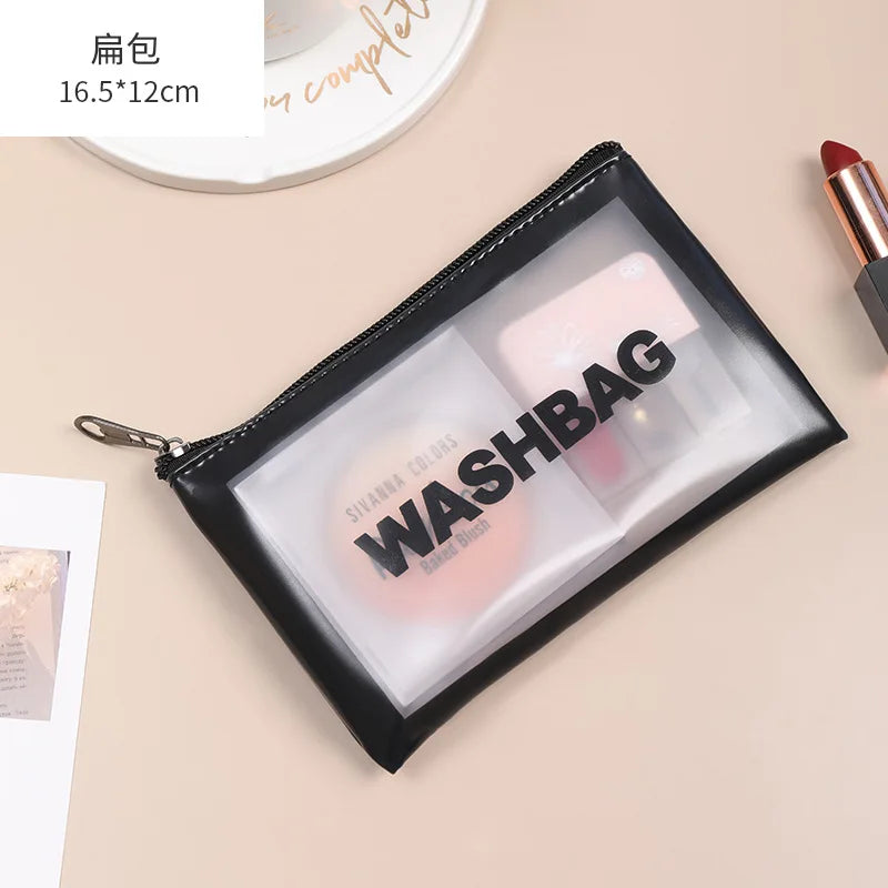 Women Travel Pink White Make Up Bags Girl Cosmetic Bag Makeup Beauty Wash Organizer Toiletry pouch Storage Kit Bath Case