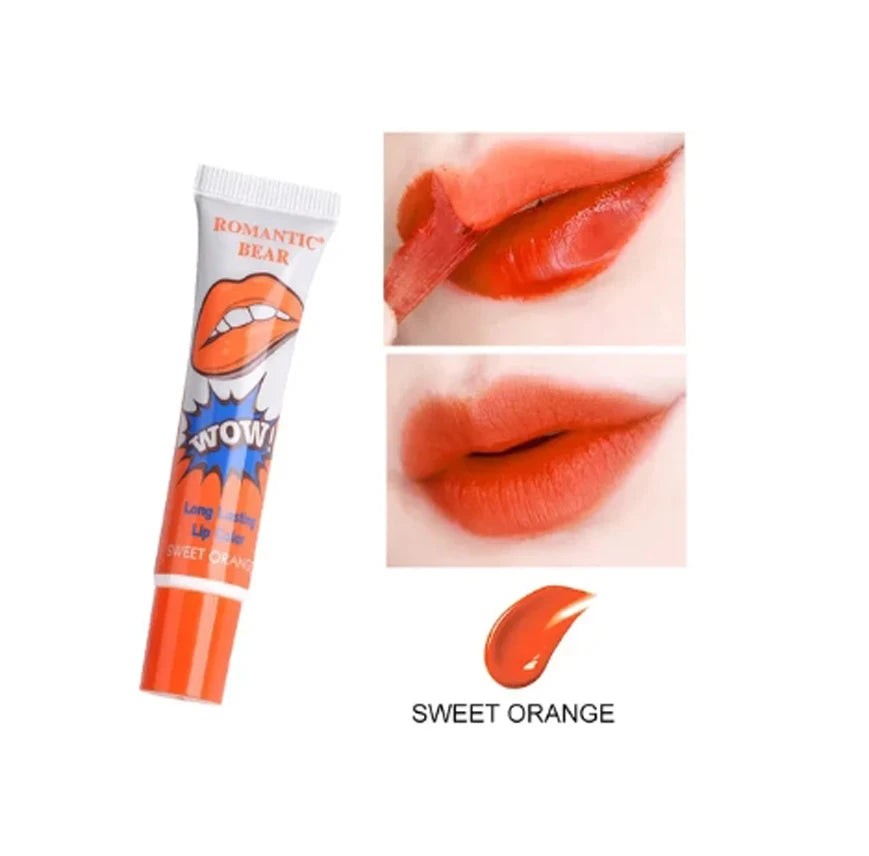 Makeup Liquid Lip Stick Lip Gloss Waterproof Long Lasting Tear Lipstick Lipgloss Miss Women Sexy Red Make up Tear Pull Lips Mask