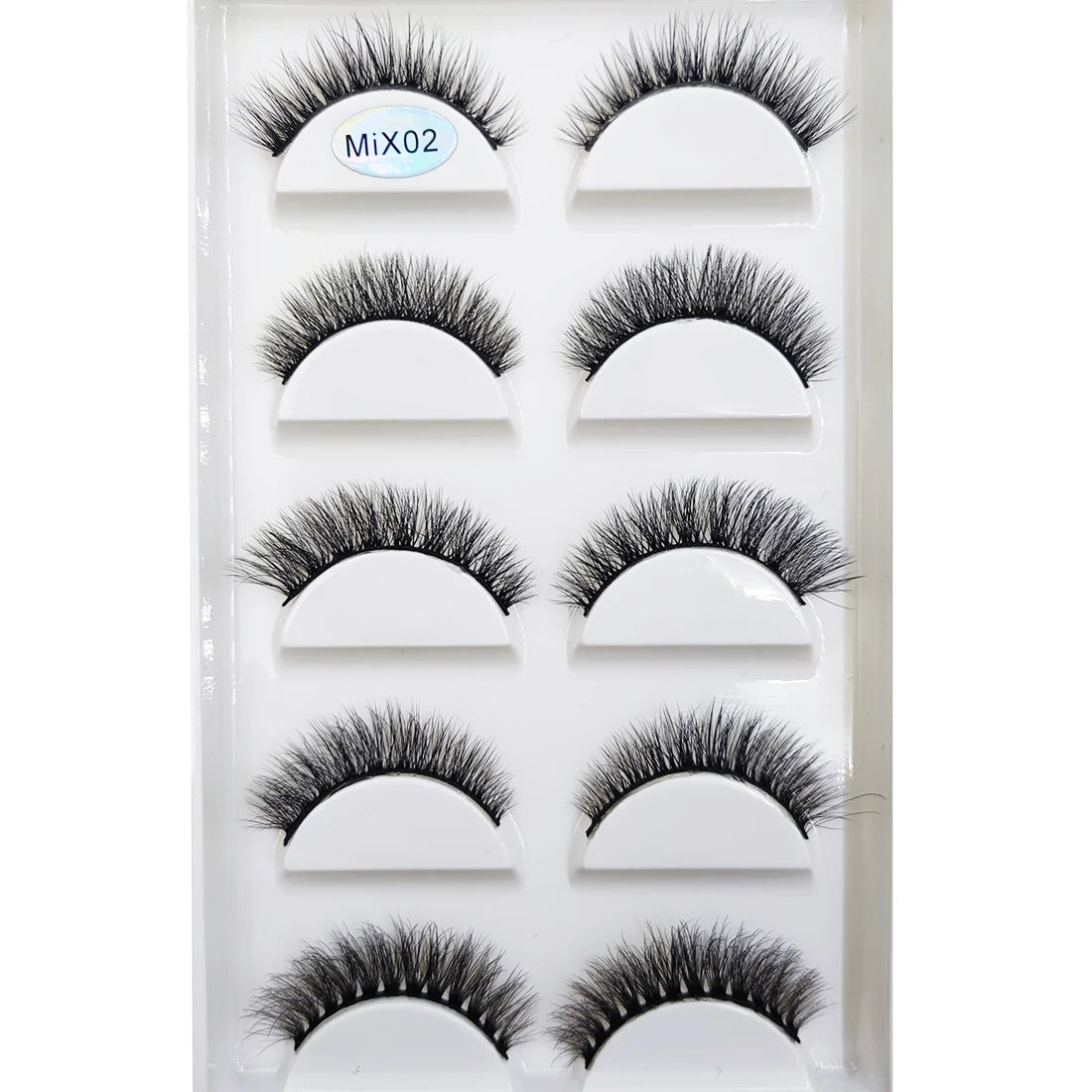 NEW Eyelash 3D Natural Mink False Eyelashes Makeup Fake Eye Lashes Faux Cilios Make Up Beauty Tools 5 Pairs