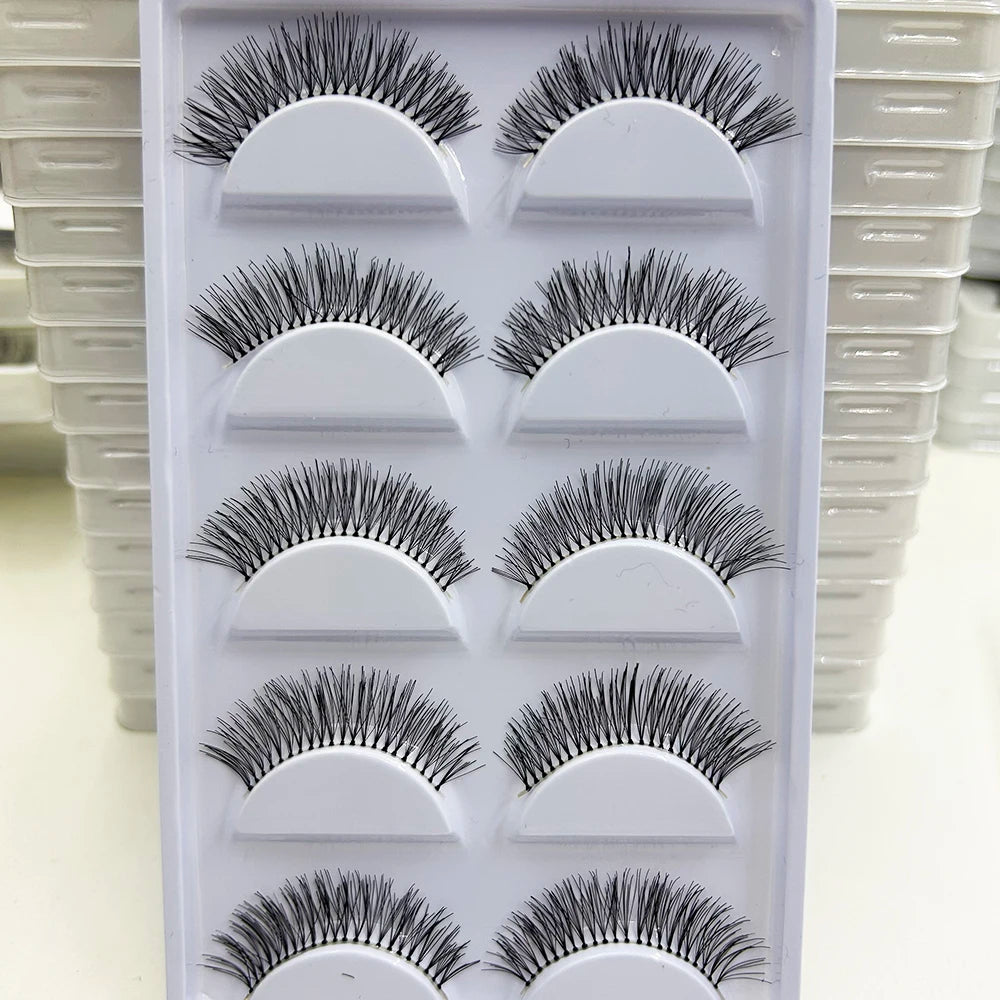 NEW Eyelash 3D Natural Mink False Eyelashes Makeup Fake Eye Lashes Faux Cilios Make Up Beauty Tools 5 Pairs