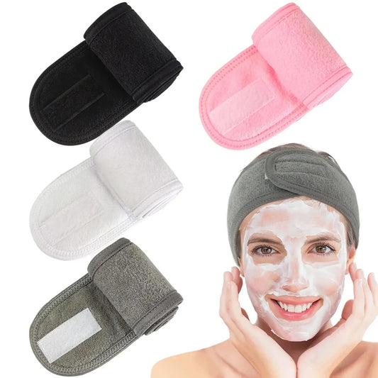 1PCS Adjustable Head Band Wide Hairband Yoga Spa  Shower Makeup Wash Face Cosmetic Headband for Women Ladies Make Up Accessories