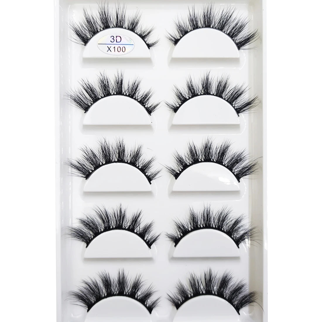 NEW Eyelash 3D Natural Mink False Eyelashes Makeup Fake Eye Lashes Faux Cilios Make Up Beauty Tools 5 Pairs