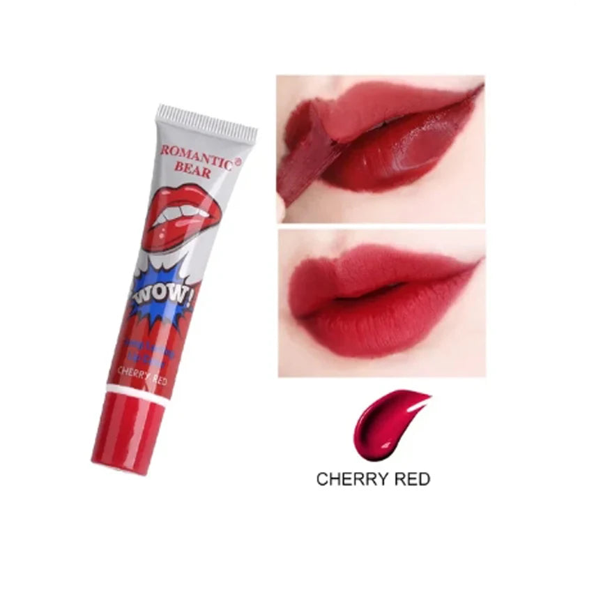 Makeup Liquid Lip Stick Lip Gloss Waterproof Long Lasting Tear Lipstick Lipgloss Miss Women Sexy Red Make up Tear Pull Lips Mask